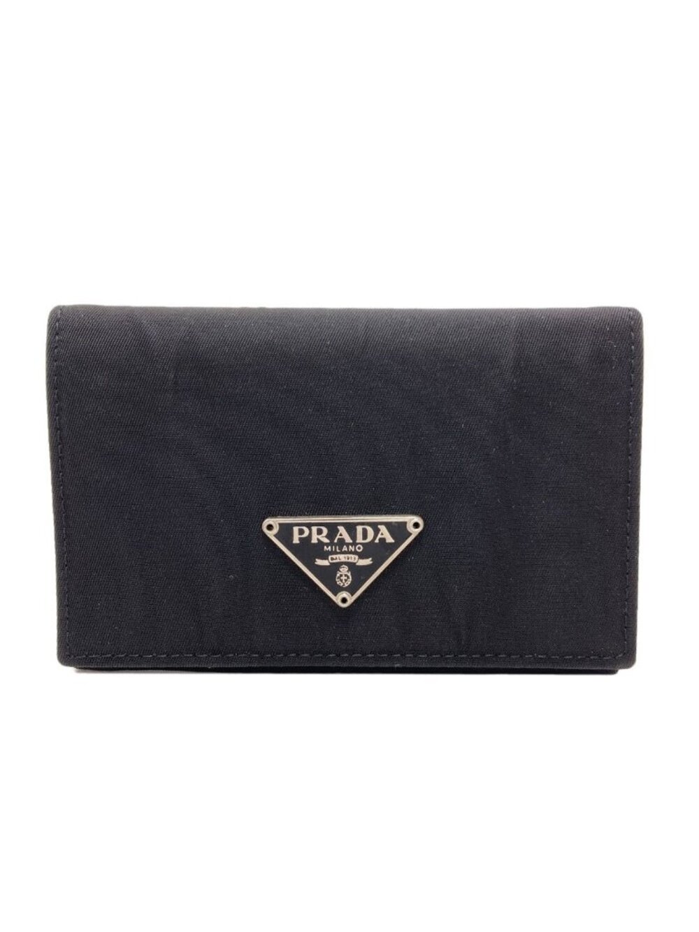 Prada Logo Card Case Nylon